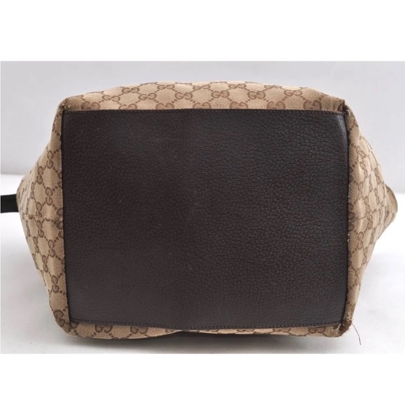 Authenticated Gucci Sylvie Web Hobo Shoulder Bag Tote Handbag Laptop Bag - Picture 9 of 16